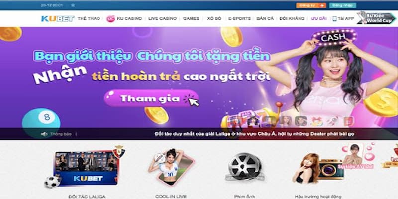 Chương trình khuyến mãi KUBET88 chào mừng thành viên mới 