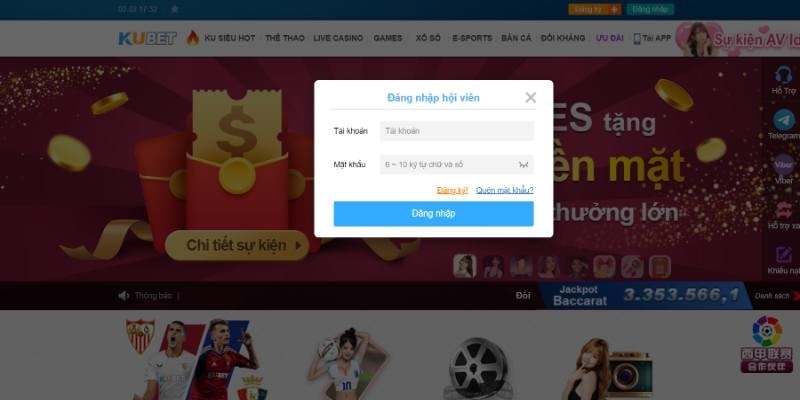 Hướng dẫn đăng nhập KUBET88 một cách chi tiết